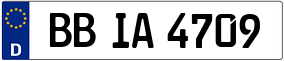 Trailer License Plate